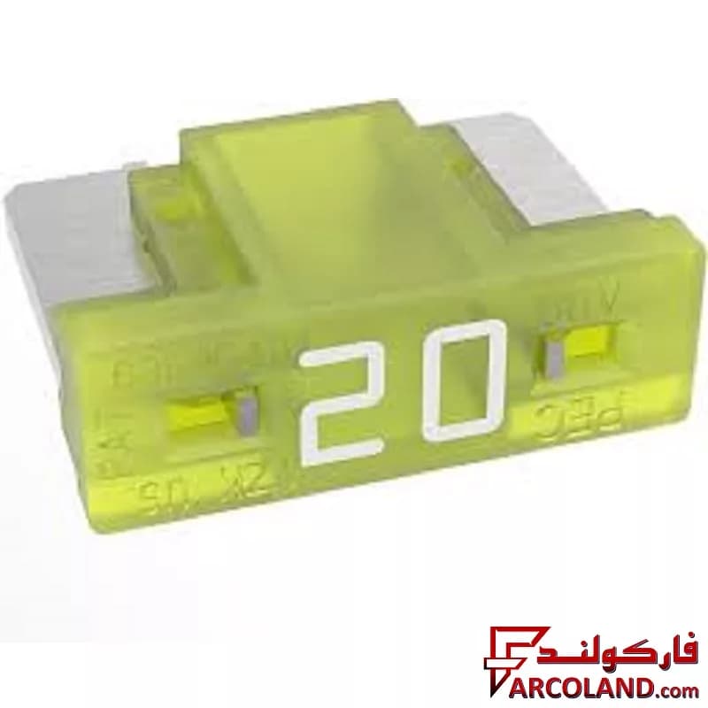 مینی فیوز پایه کوتاه (تویوتایی) خودرو دوشاخ ژاپنی پک (PEC) 20 آمپر