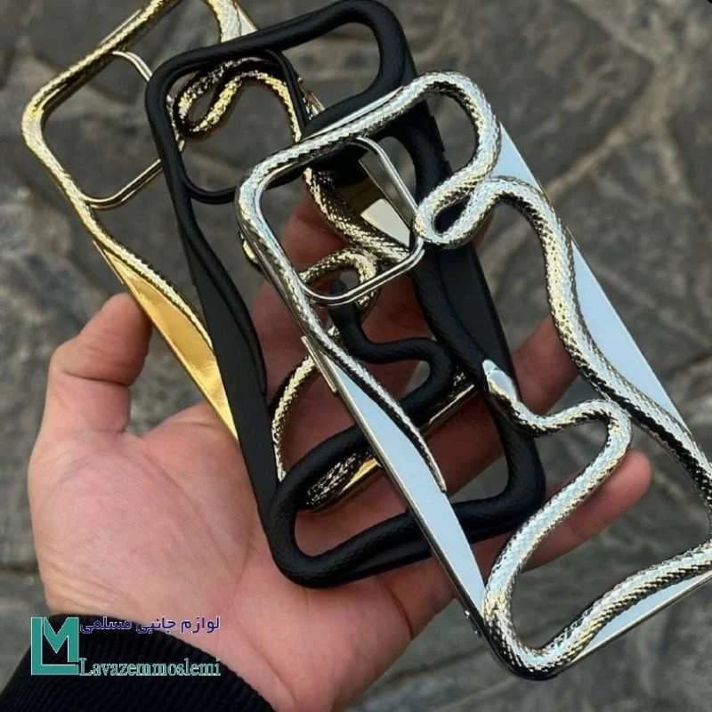 قاب گوشی Snake Case کرومی C1767 | پوشش کامل و لاکچری