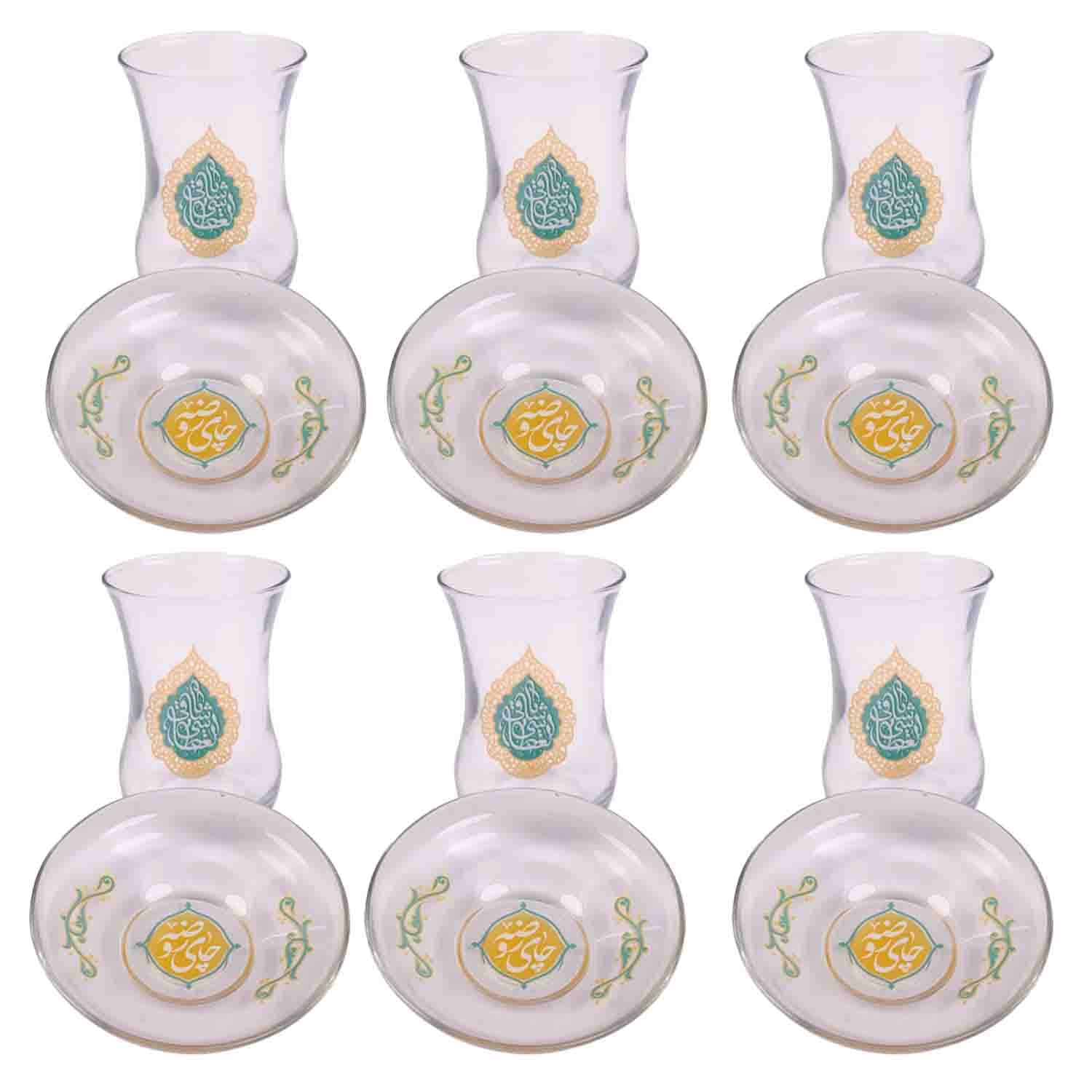 استکان و نعلبکی یا ساقی العطاشا 6 عدد-ماهد کد 00203055
