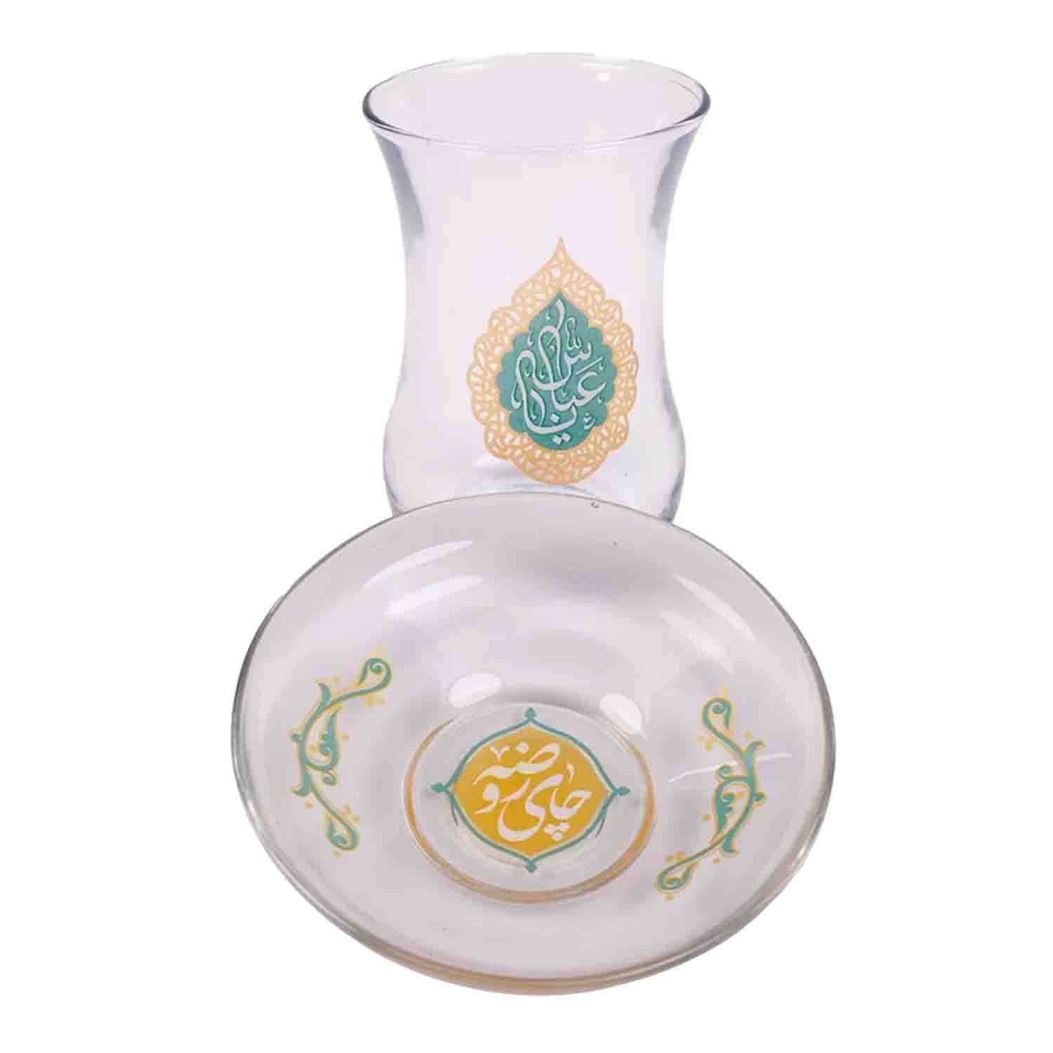استکان و نعلبکی یا عباس 6 عدد-ماهد کد 00203053 — تصویر ۲