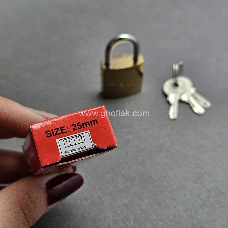 قفل آویز سانکس سایز 25 — تصویر ۴