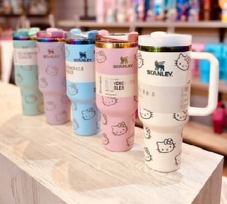ماگ استنلی هلو کیتی | خرید تراول ماگ فانتزی دخترانه 40oz — تصویر ۴