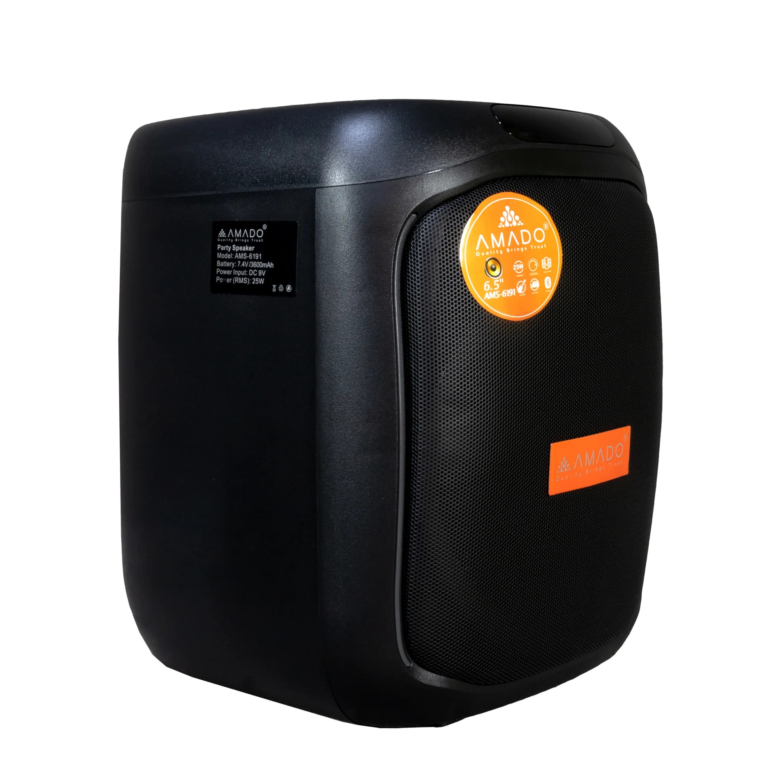 اسپیکر بلوتوثی و پارتی باکس آمادو مدل AMADO AMS-6191 — تصویر ۲