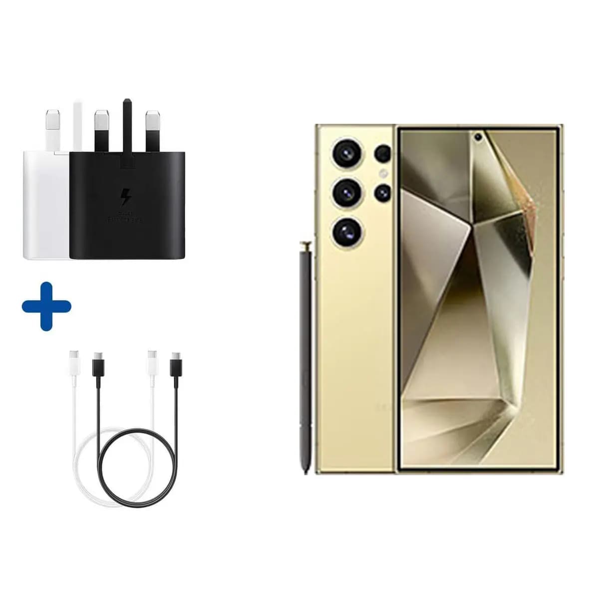 شارژر ۲۵ واتی سوپر فست گوشی سامسونگ S24 Ultra به همراه کابل