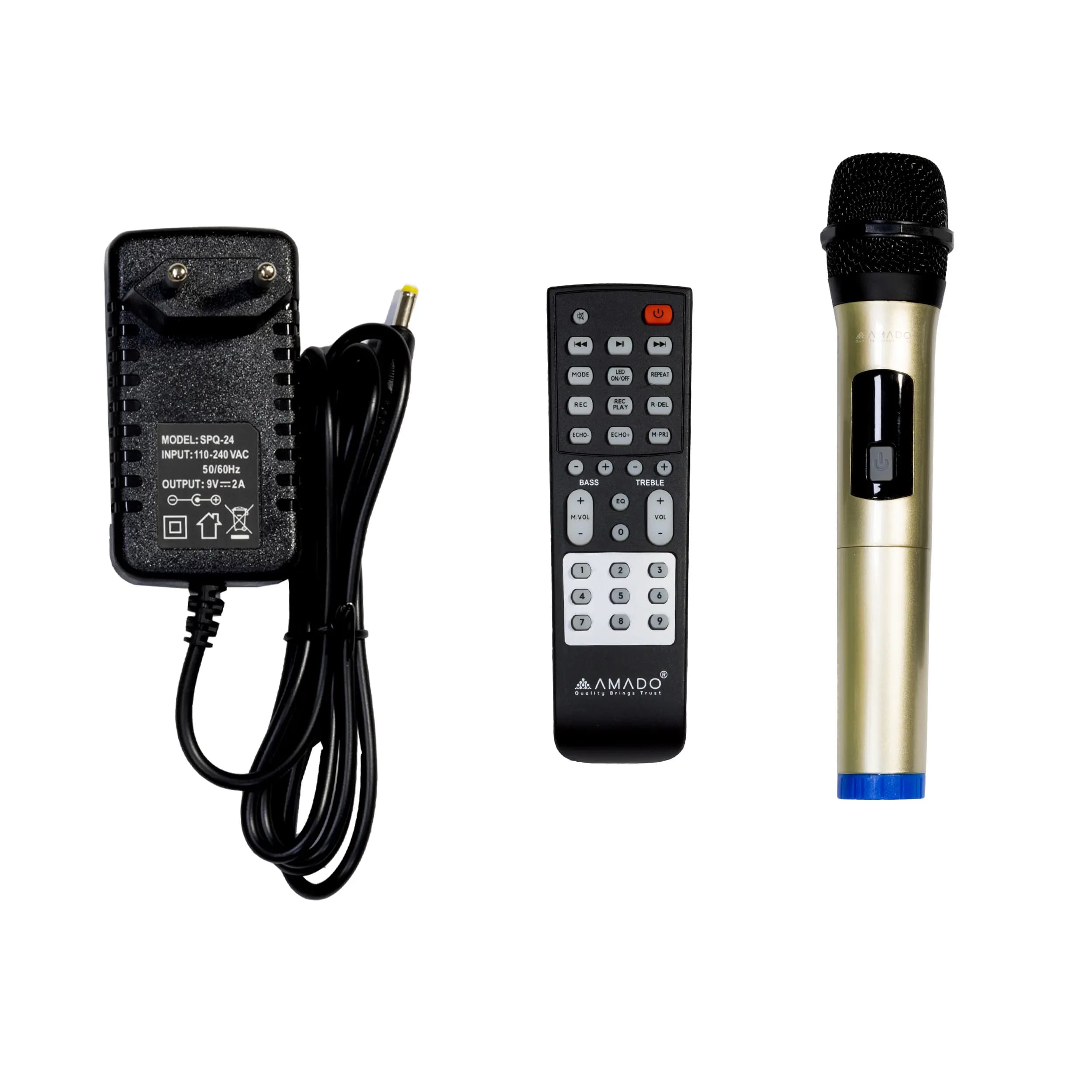 اسپیکر و پارتی باکس 40 واتی آمادو مدل AMADO AMS-408 — تصویر ۸