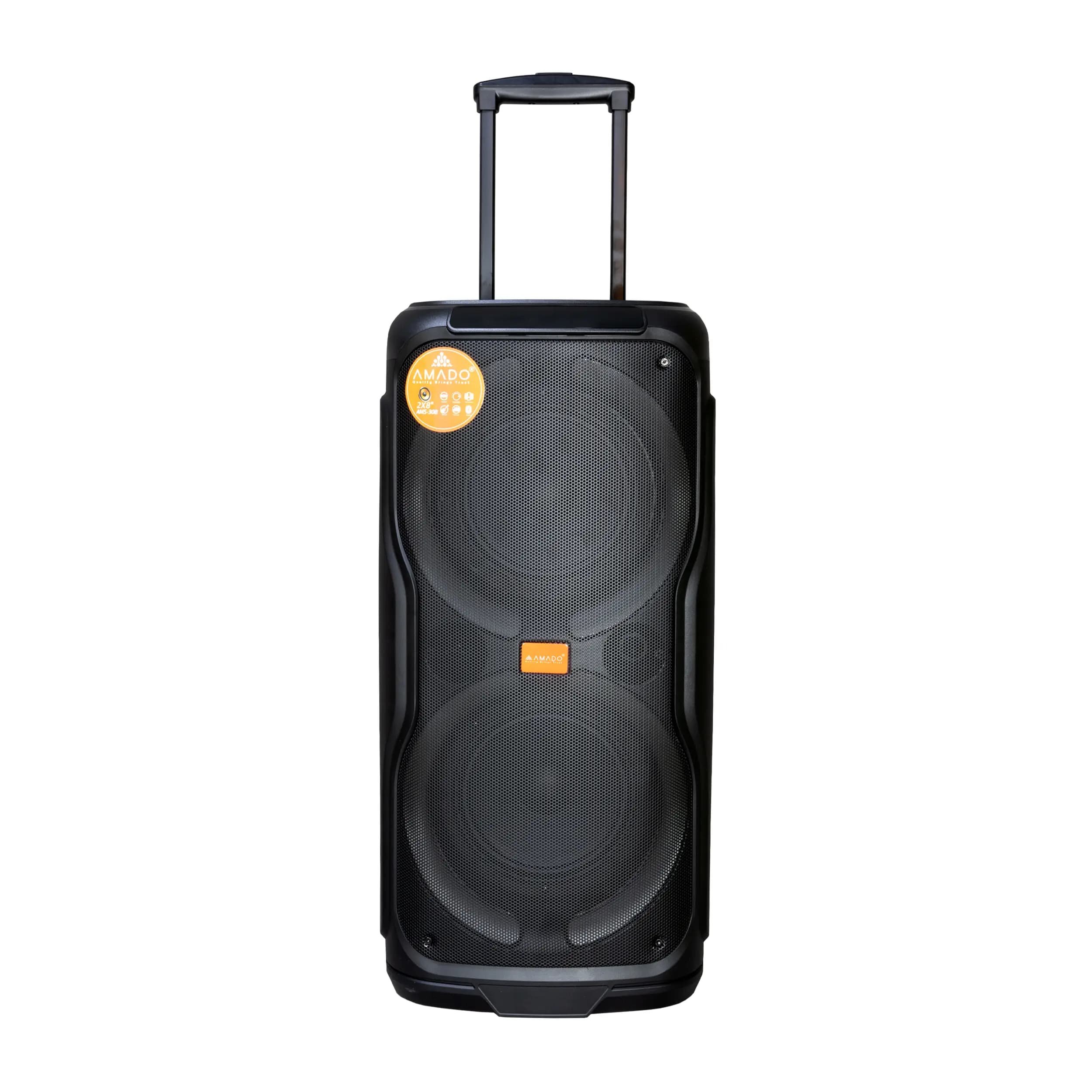 اسپیکر و پارتی باکس 80 واتی آمادو مدل AMADO AMS-308 — تصویر ۳