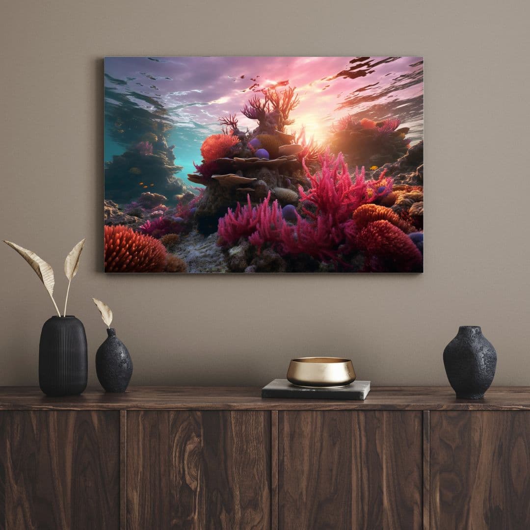 تابلو دکوراتیو فانتزی زیر دریا under the sea