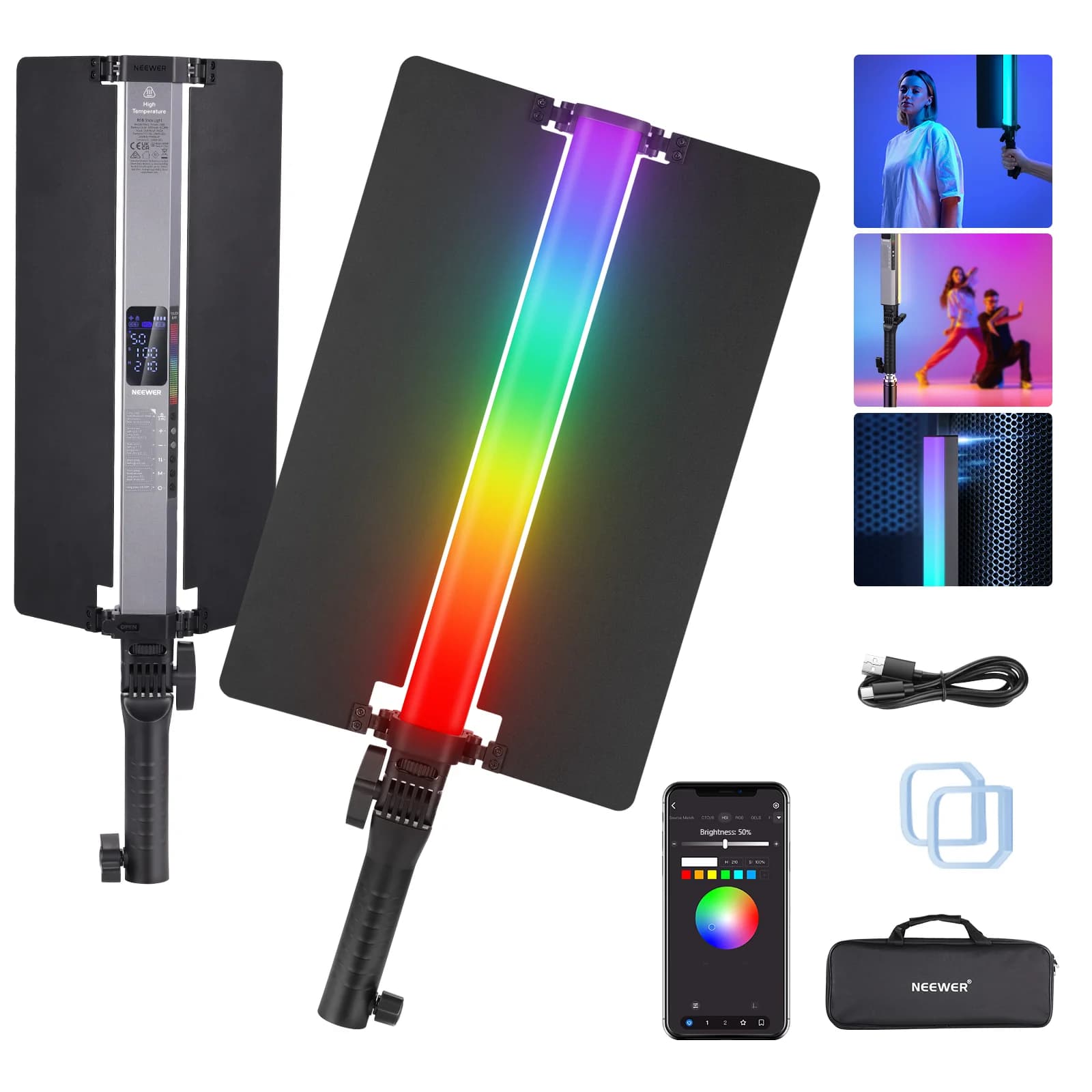 نور RGB NEEWER مدل RGB2 – همراه حرفه‌ای تولید محتوای تو