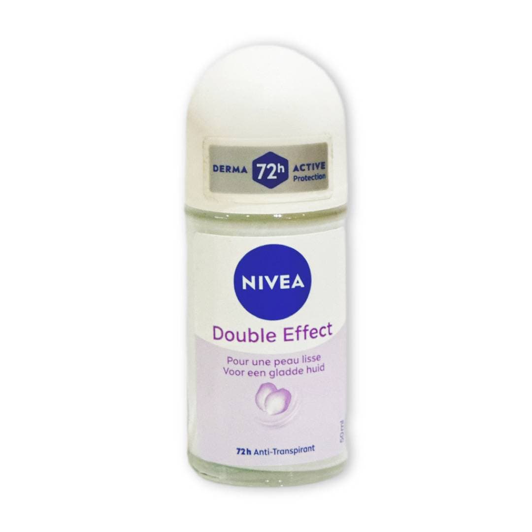 مام ضد تعریق و خوشبوکننده بدن مدل Double Effect 72h زنانه نیوآ NIVEA Women Roll On Deodorant حجم 50 میلی لیتر