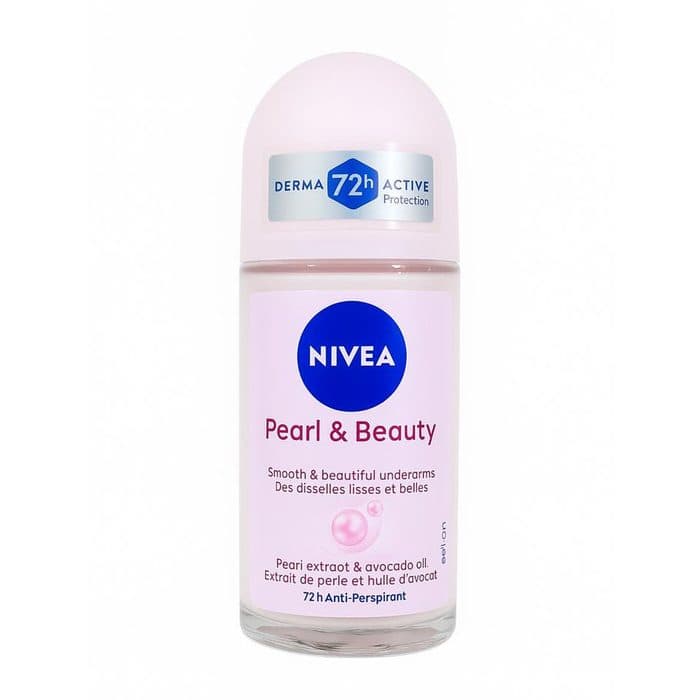 مام ضد تعریق و خوشبوکننده بدن مدل Pearl Beauty زنانه نیوآ NIVEA Women Roll On Deodorant حجم 50 میلی لیتر — تصویر ۴