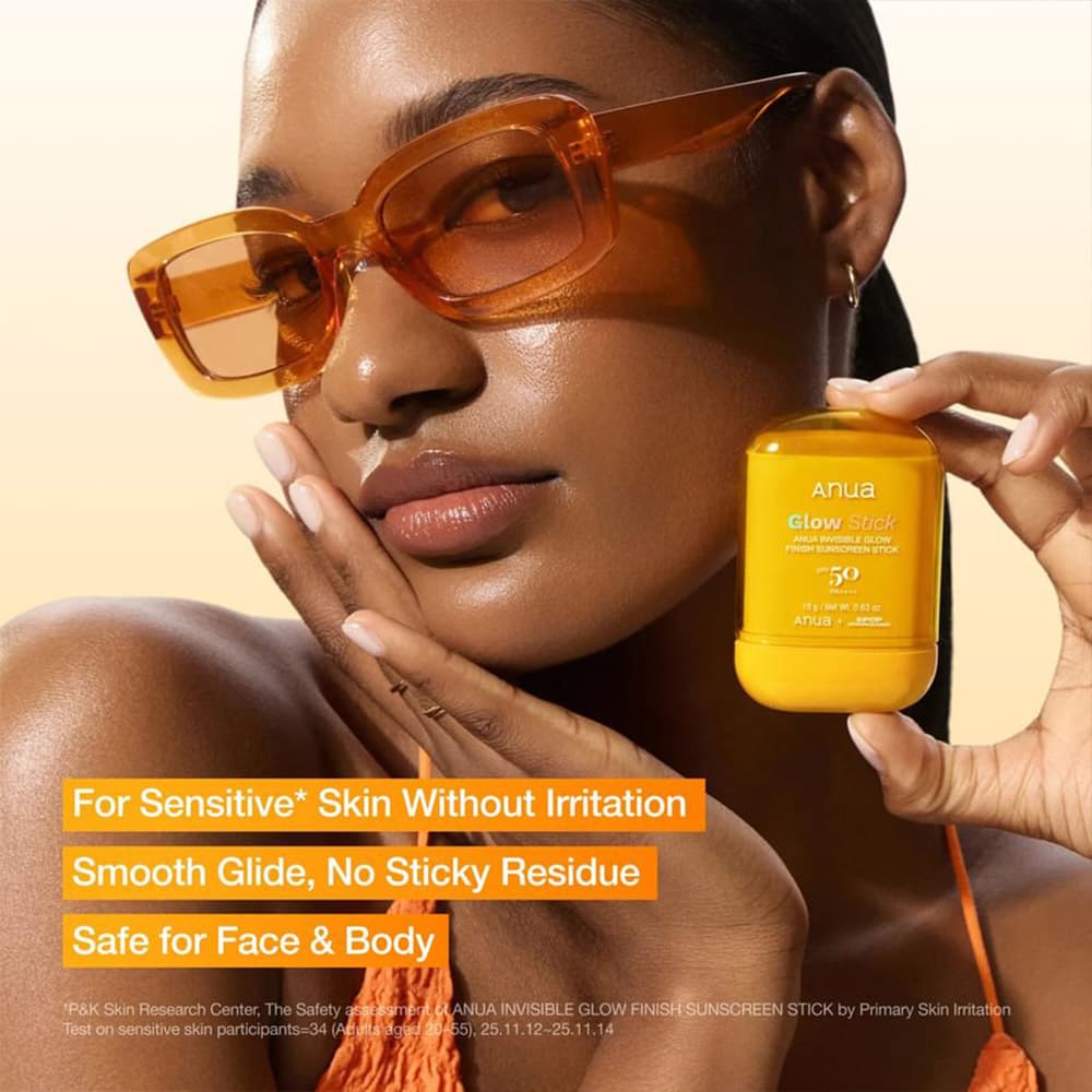 ضدآفتاب استیکی درخشان وشفاف کننده آنواANUA INVISIBLE GLOW FINISH SUNSCREEN STICK مناسب برای انواع پوست حجم 18 میلی لیتر — تصویر ۵