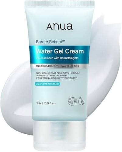 ژل کرم آبرسان و ترمیم کننده سد دفاعی پوست بریر ریبوت آنوا Anua Barrier Reboot Water Gel Cream مناسب پوست چرب و مختلط حجم ۱۰۰ میلی لیتر — تصویر ۳