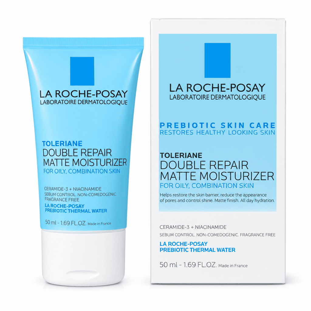 کرم مرطوب‌کننده و مات‌کننده لاروش پوزای مدل Toleriane Double Repair حجم ۱۰۰ میلی‌لیتر