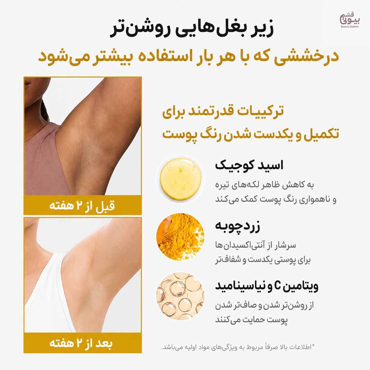 دئودورانت کوجیک اسید و زردچوبه مدیکیوب روشن کننده و ضدلک MEDICUBE VANILLA AND PISTACHIO DEODORANTمناسب انواع پوست حجم 83گرم — تصویر ۲
