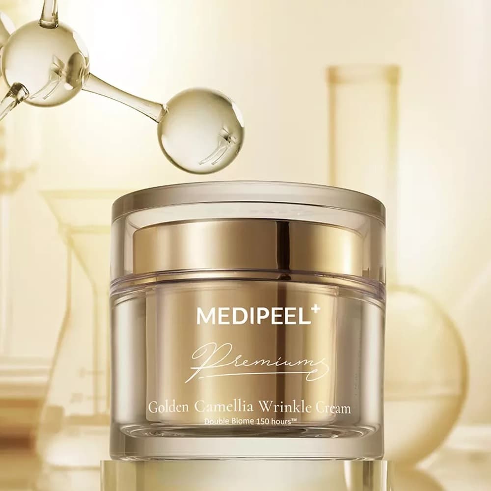 کرم ضد چروک کاملیا طلایی مدی پیل MEDI PEEL Peptide 9 Golden Camellia Wrinkle Creamمناسب انواع پوست حجم 50میلی لیتر — تصویر ۲