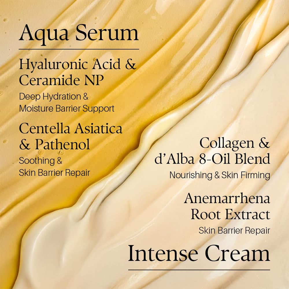 کرم سرم دوگانه ترافل سفید ضد چروک و جوانساز د البا d’Alba White Truffle Double Serum & Cream مناسب برای استفاده در درمان آکنه پوست صورت حجم 60 میلی لیتر — تصویر ۴