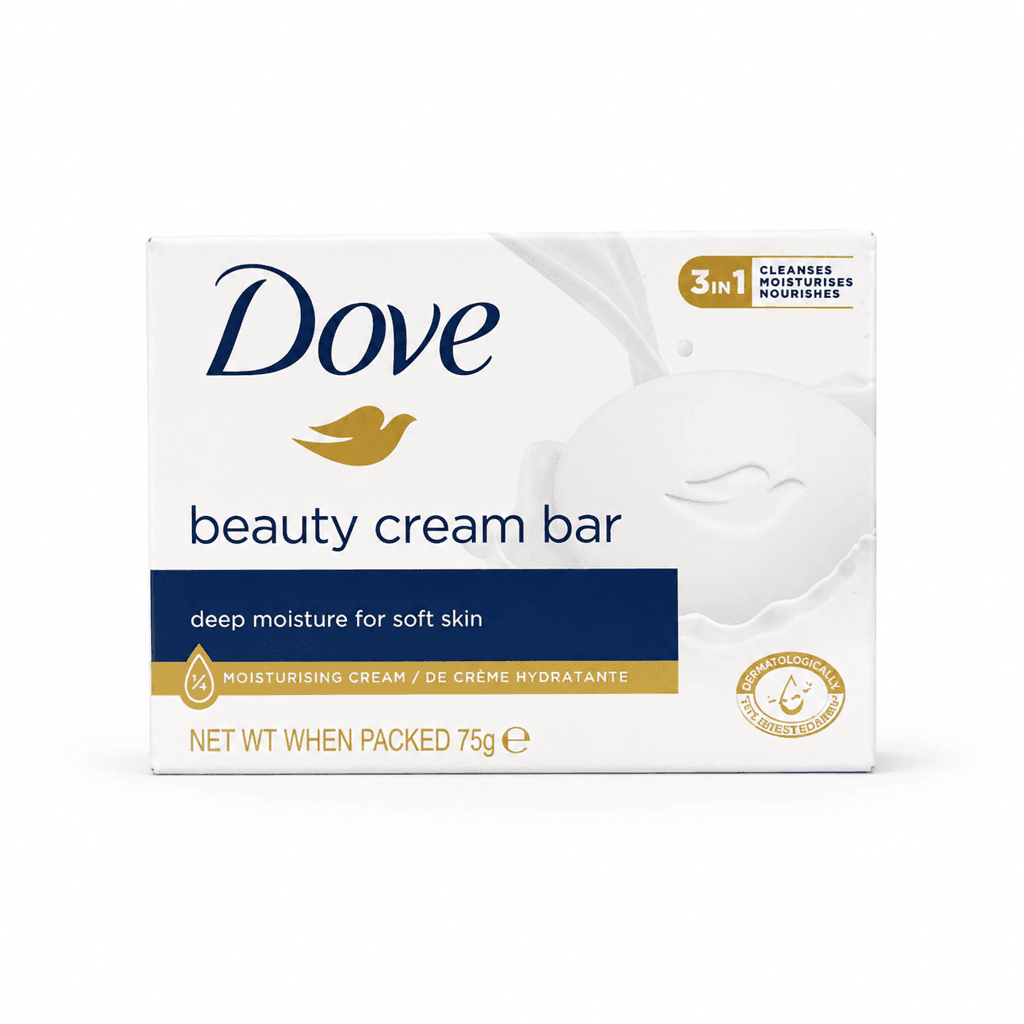 صابون کرمی داو مدل Beauty Cream Bar مناسب انواع پوست وزن 90 میلی لیتر