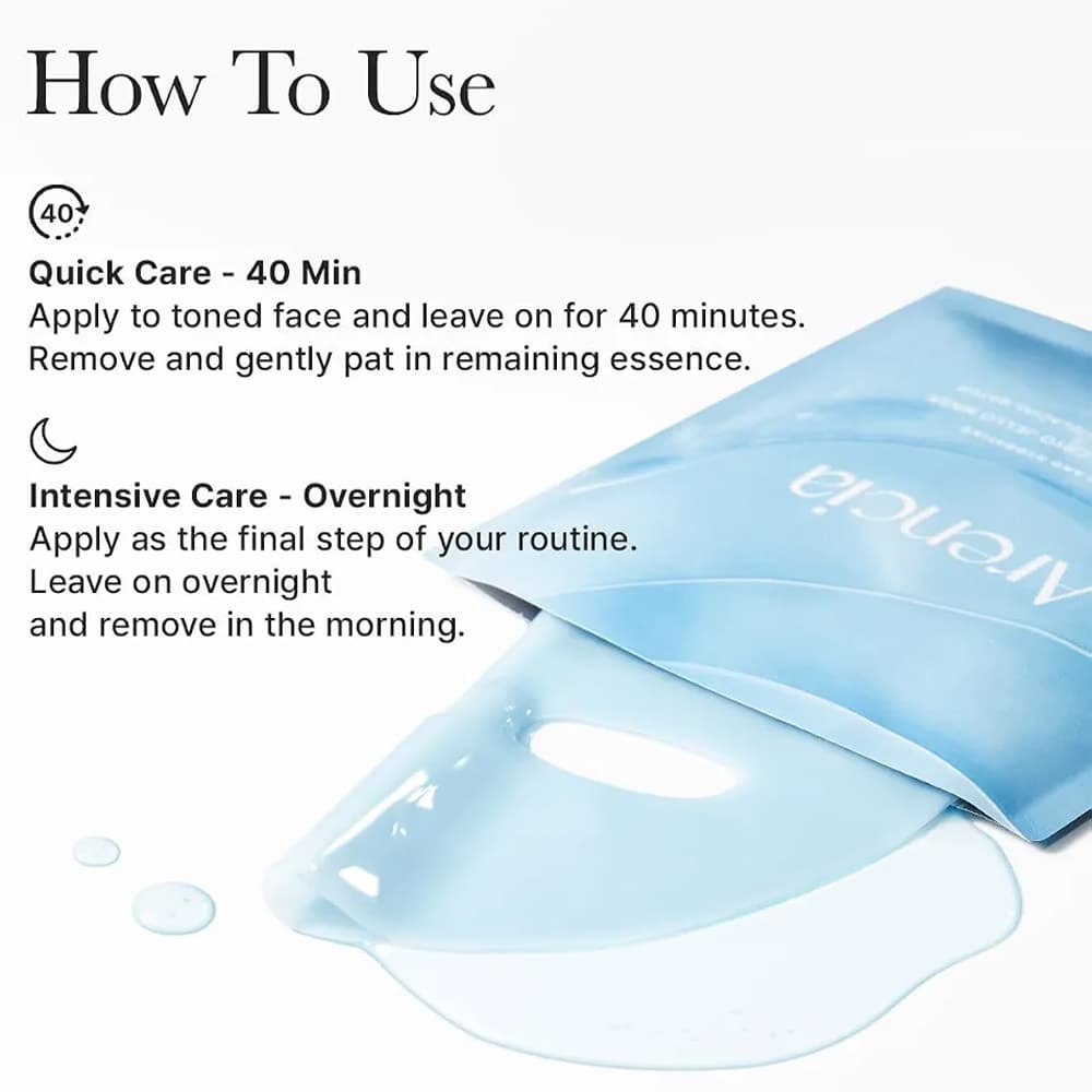 پک 4 عددی ماسک ژله ای کلاژن آبی کرایو آرنسیا حاوی PDRN و آب Arencia Blue Collagen Cryo Jello Mask PDRN + Collagen + Glacial Water مناسب انواع پوست حجم 140 گرم — تصویر ۳