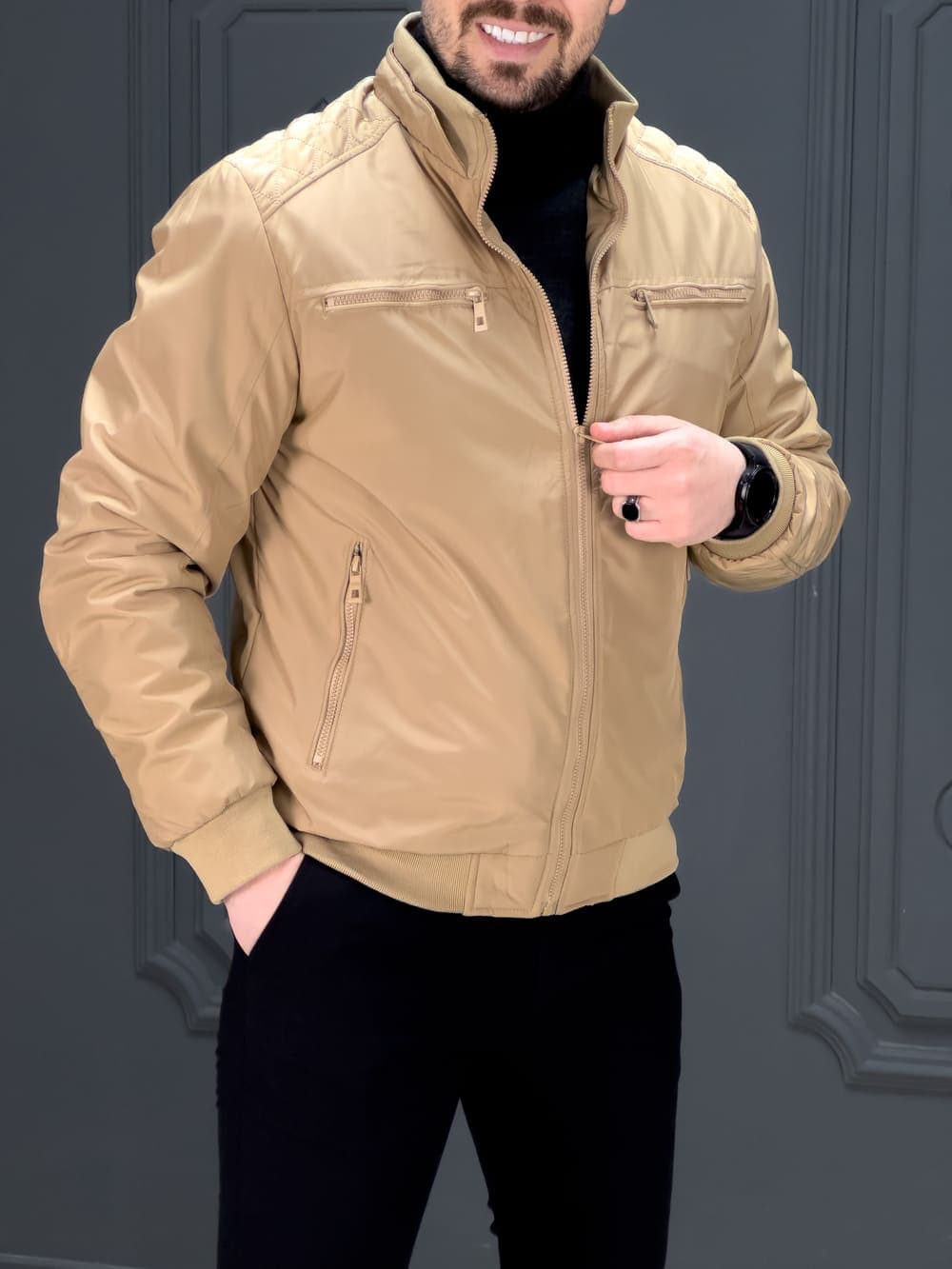 کاپشن 9801 کرم — تصویر ۲
