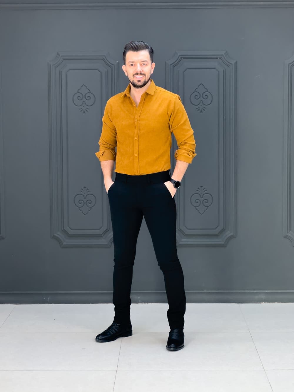 پیراهن 030801 VICO عسلی — تصویر ۴