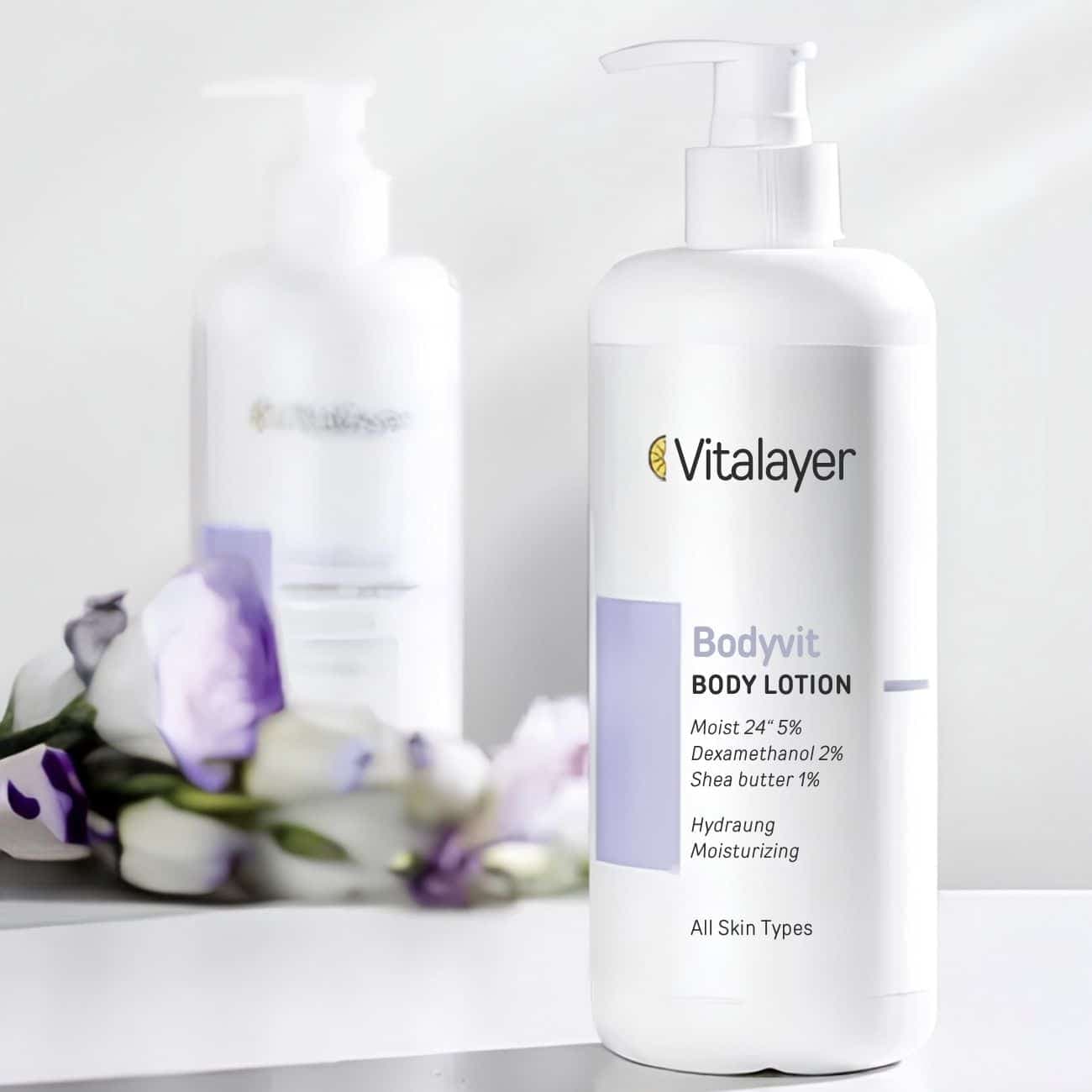 لوسیون بدن ویتالیر مدل Bodyvit مرطوب کننده 24 ساعته حجم 500ml — تصویر ۲