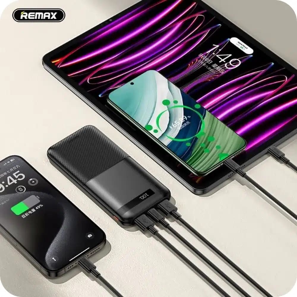 پاوربانک 10000 میلی‌آمپرساعت ریمکس مدل Remax RPP-71 Power Bank — تصویر ۳