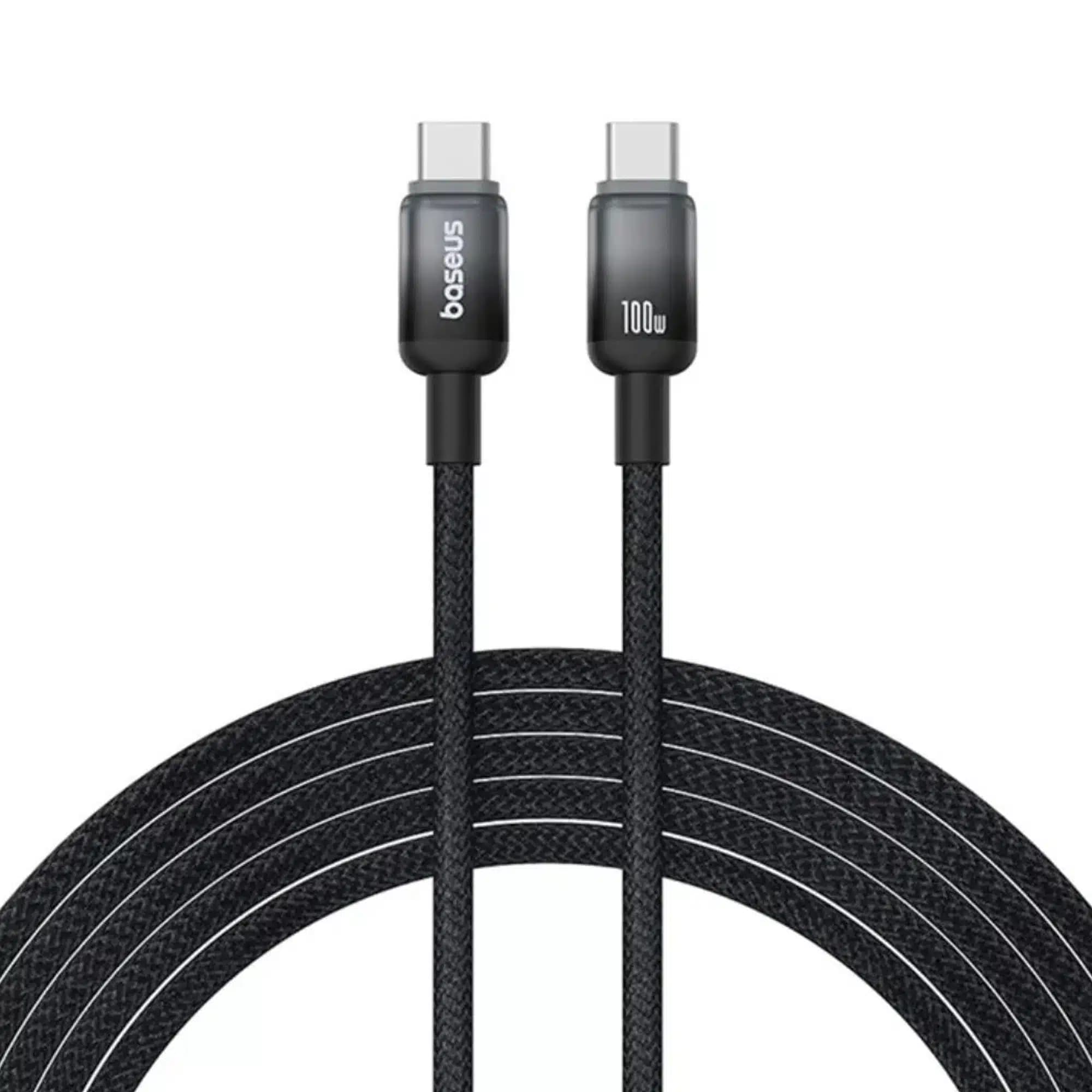 کابل باسئوس مدل Baseus Discolor Series 100W Fast Charge USB-C to USB-C Cable — تصویر ۳