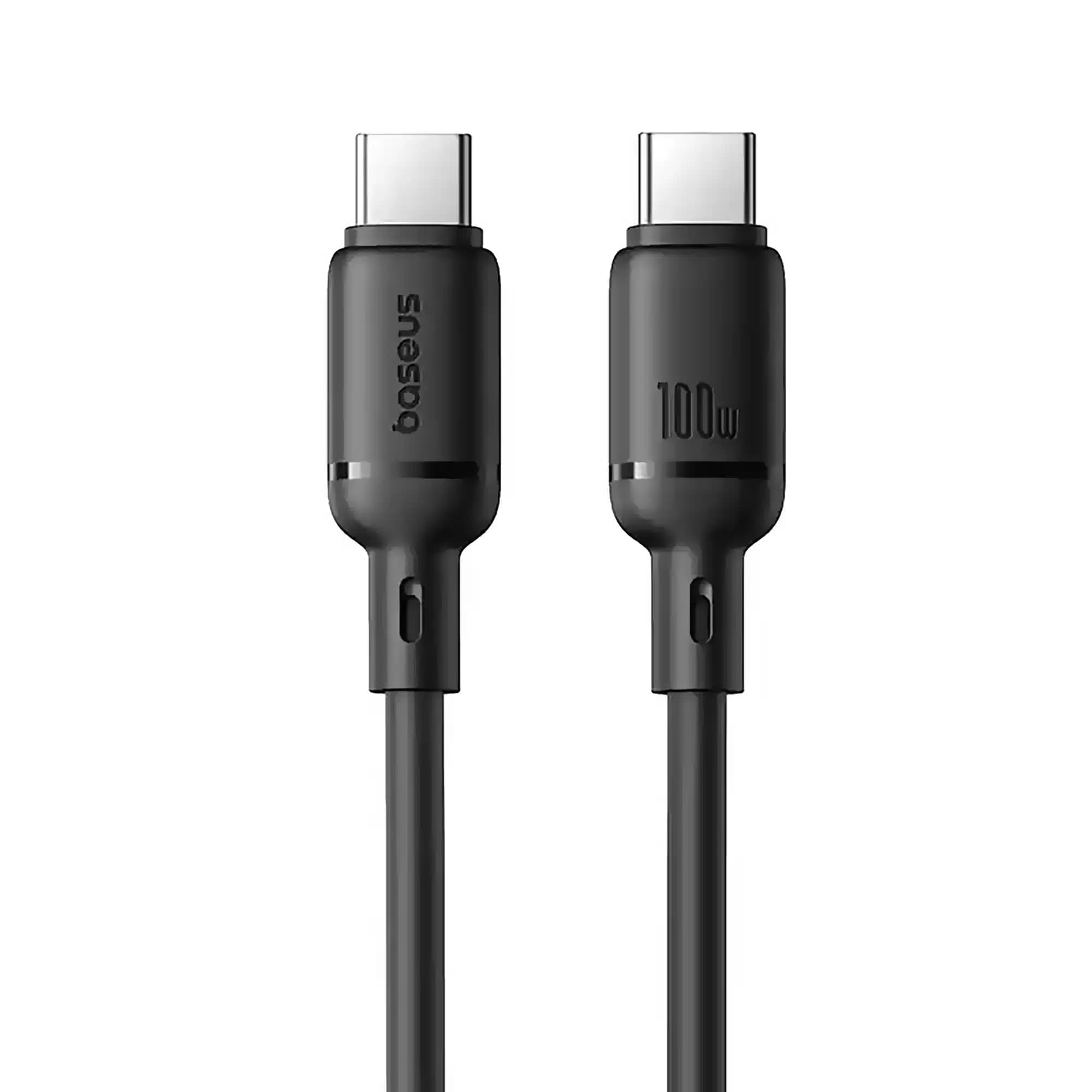 کابل باسئوس مدل Baseus Silky Series 100W USB-C to USB-C Cable (2m) — تصویر ۲