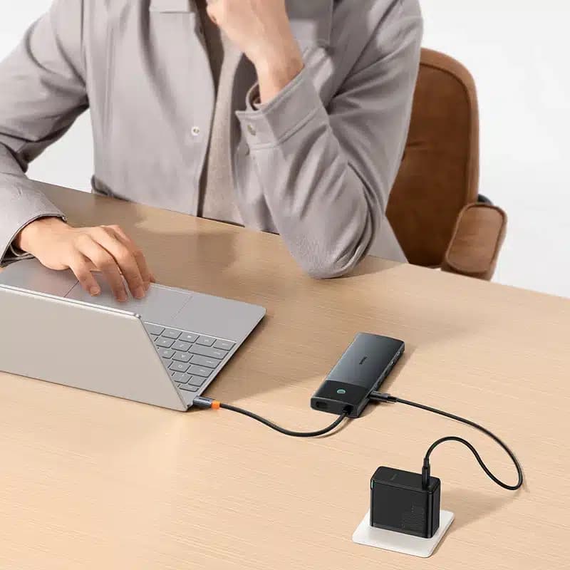 هاب 10 کاره USB-C باسئوس مدل Baseus BS-OH083 Dual HDMI 8K 4K Adapter — تصویر ۵