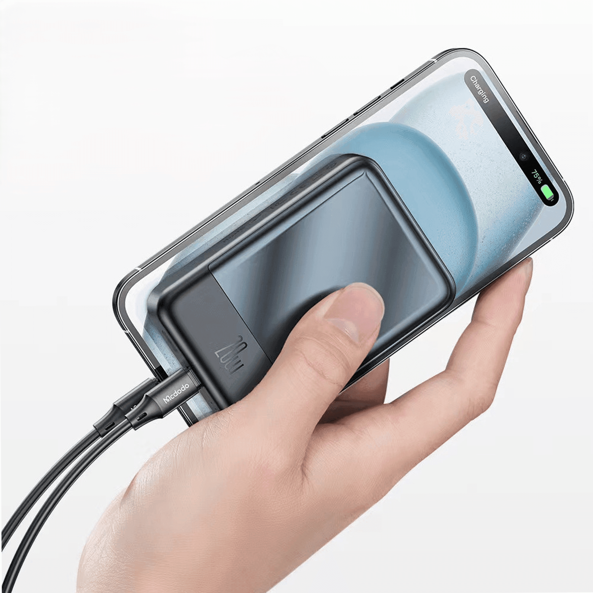 پاوربانک 20000 میلی‌آمپرساعت وایرلس مگنتی مک دودو مدل Mcdodo MC-5021 Power Bank — تصویر ۲