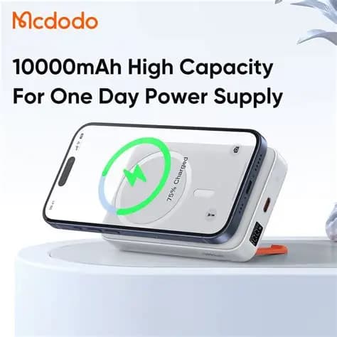 پاوربانک 20000 میلی‌آمپرساعت وایرلس مگنتی مک دودو مدل Mcdodo MC-5021 Power Bank — تصویر ۷