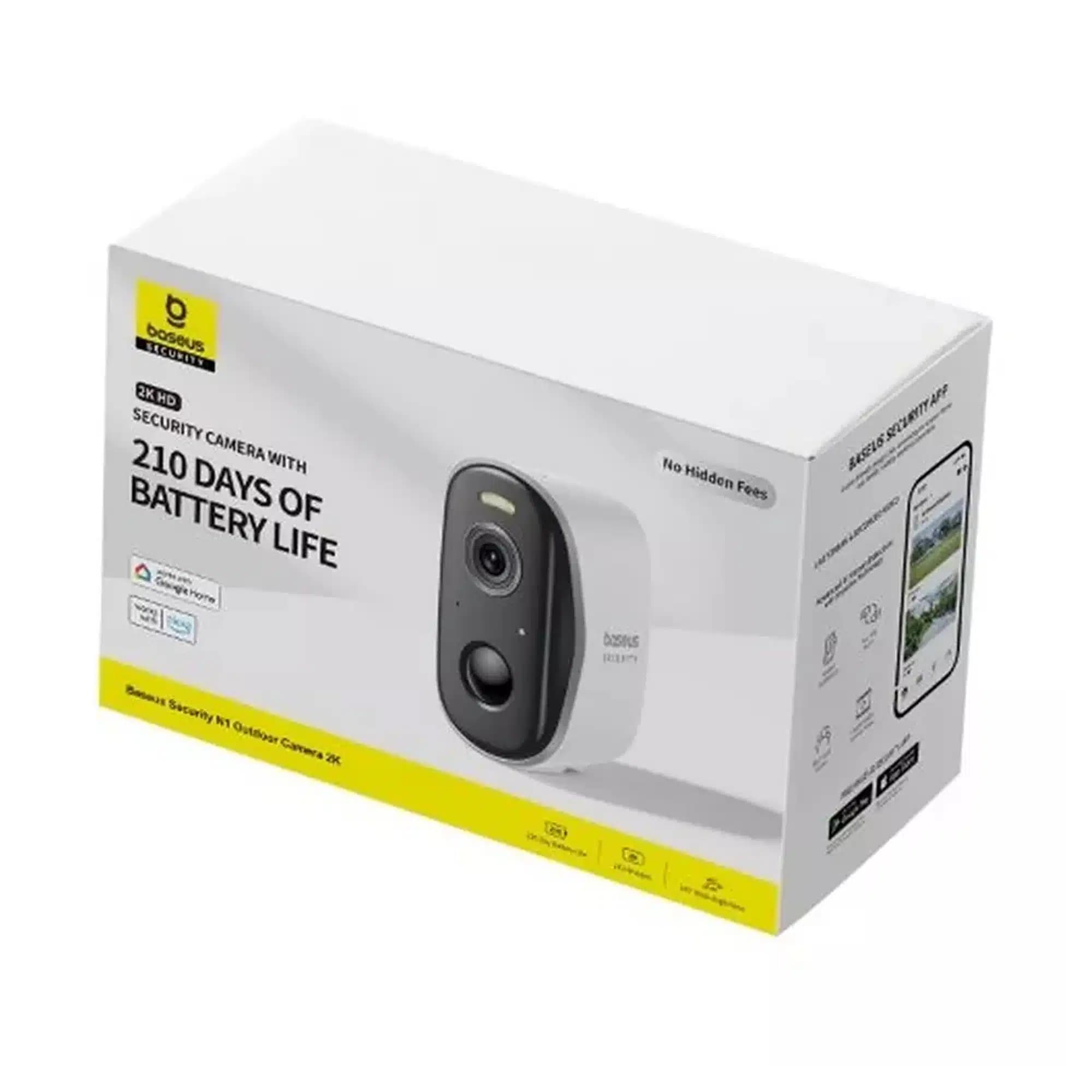 دوربین نظارتی فضای باز باسئوس سفید مدل Baseus 2K N1 Outdoor Camera (White) — تصویر ۴