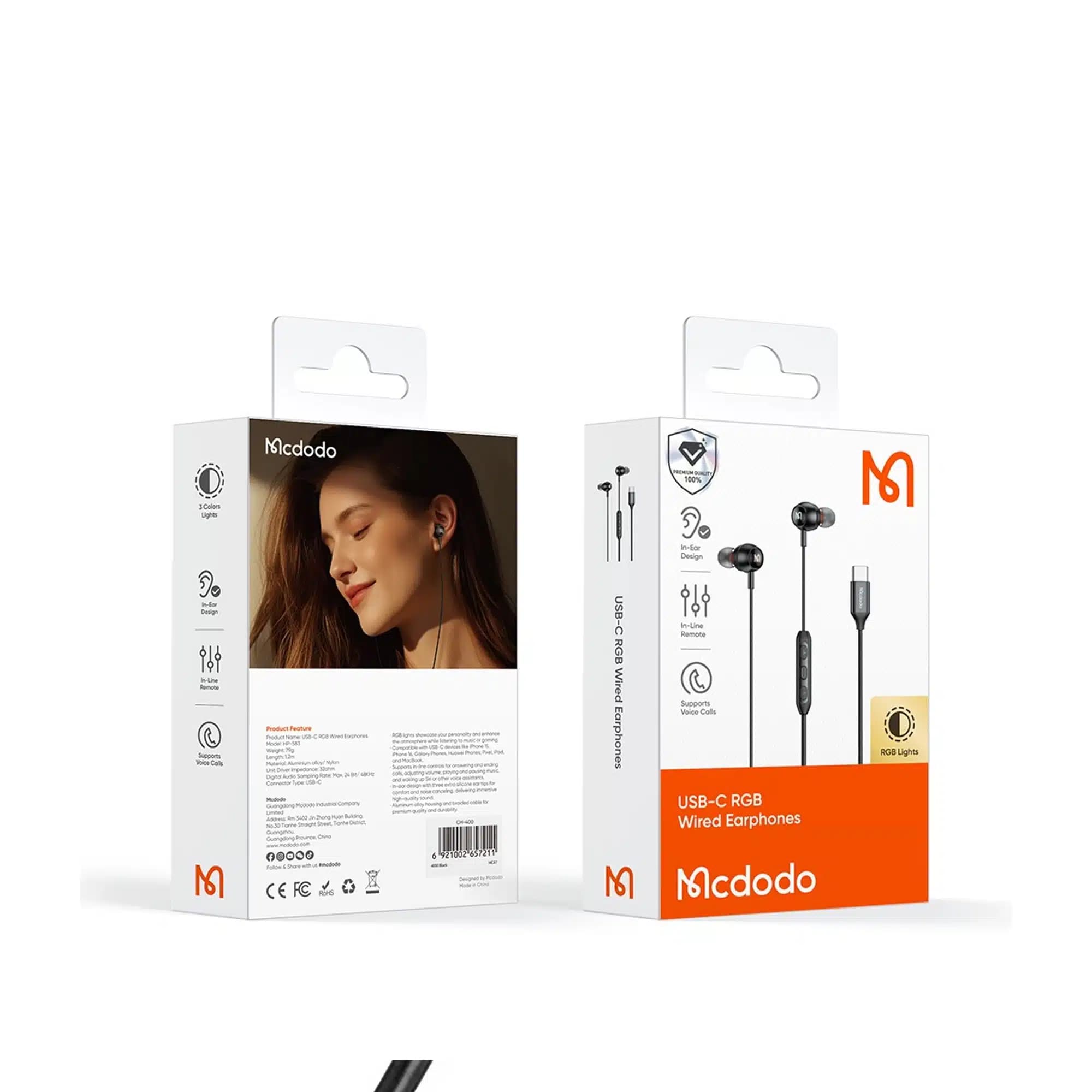 هندزفری سیمی مک‌دودو مدل Mcdodo HP‑5830 — تصویر ۳