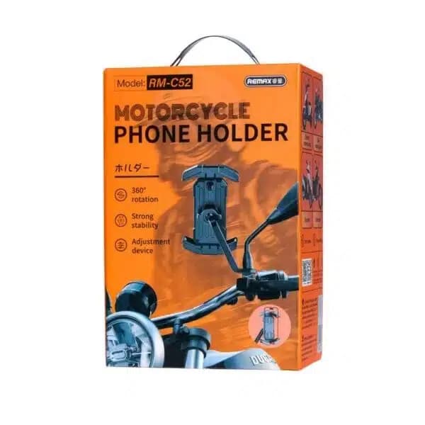 هلدر موبایل دوچرخه و موتور سیکلت ریمکس مدل Remax RM-C52 Bike & Motorcycle Phone Holder — تصویر ۳