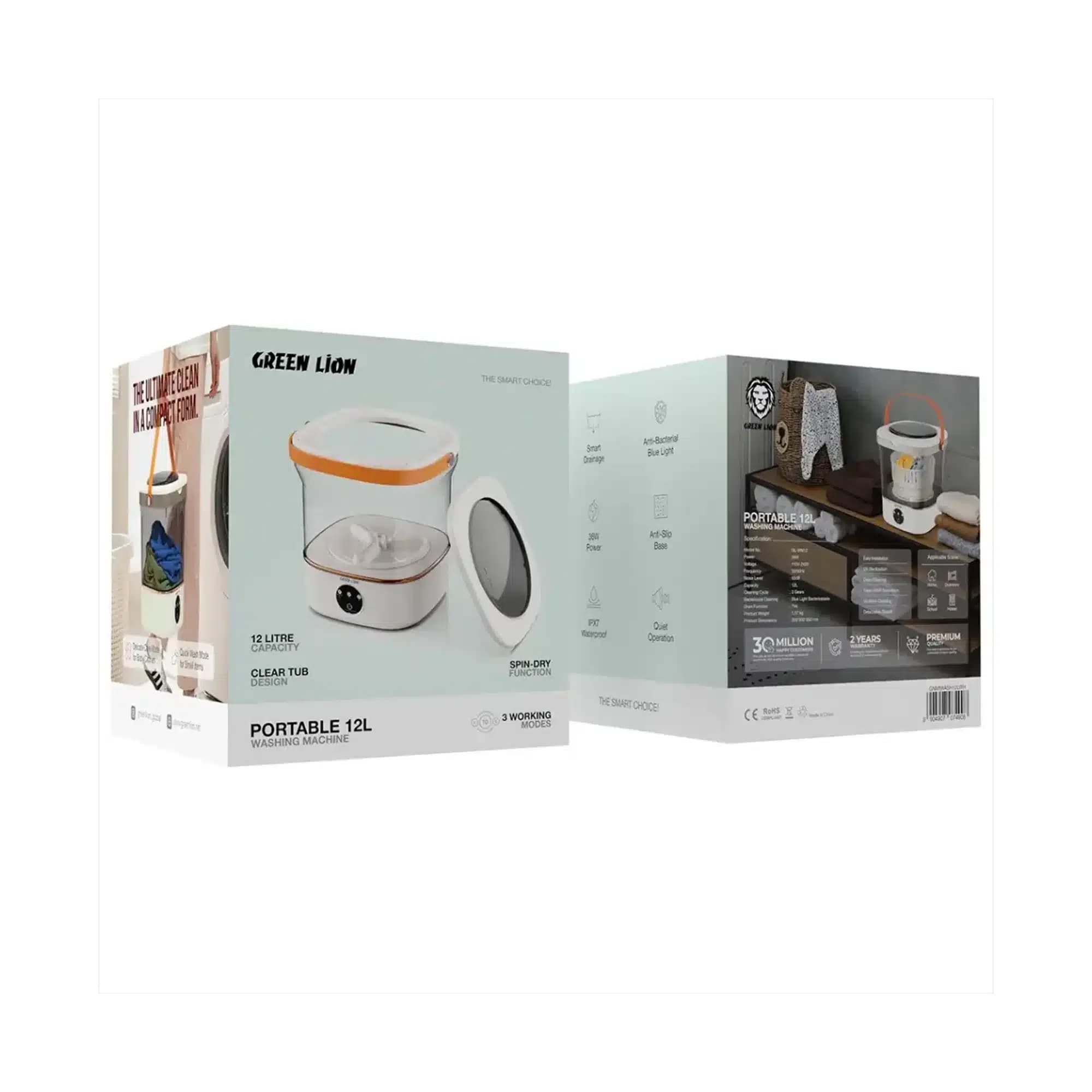 مینی واش 12 لیتری گرین لاین مدل Green Lion Portable 12L Washing Machine — تصویر ۲
