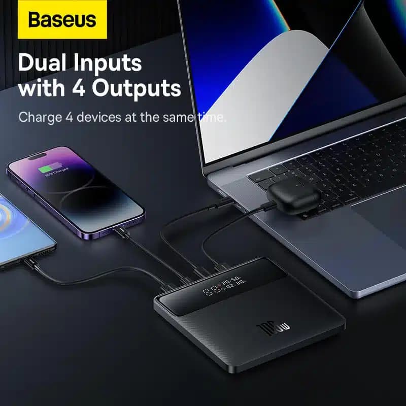 پاوربانک 20000 میلی‌آمپرساعت باسئوس مدل Baseus PPBLD100HD Power Bank — تصویر ۸
