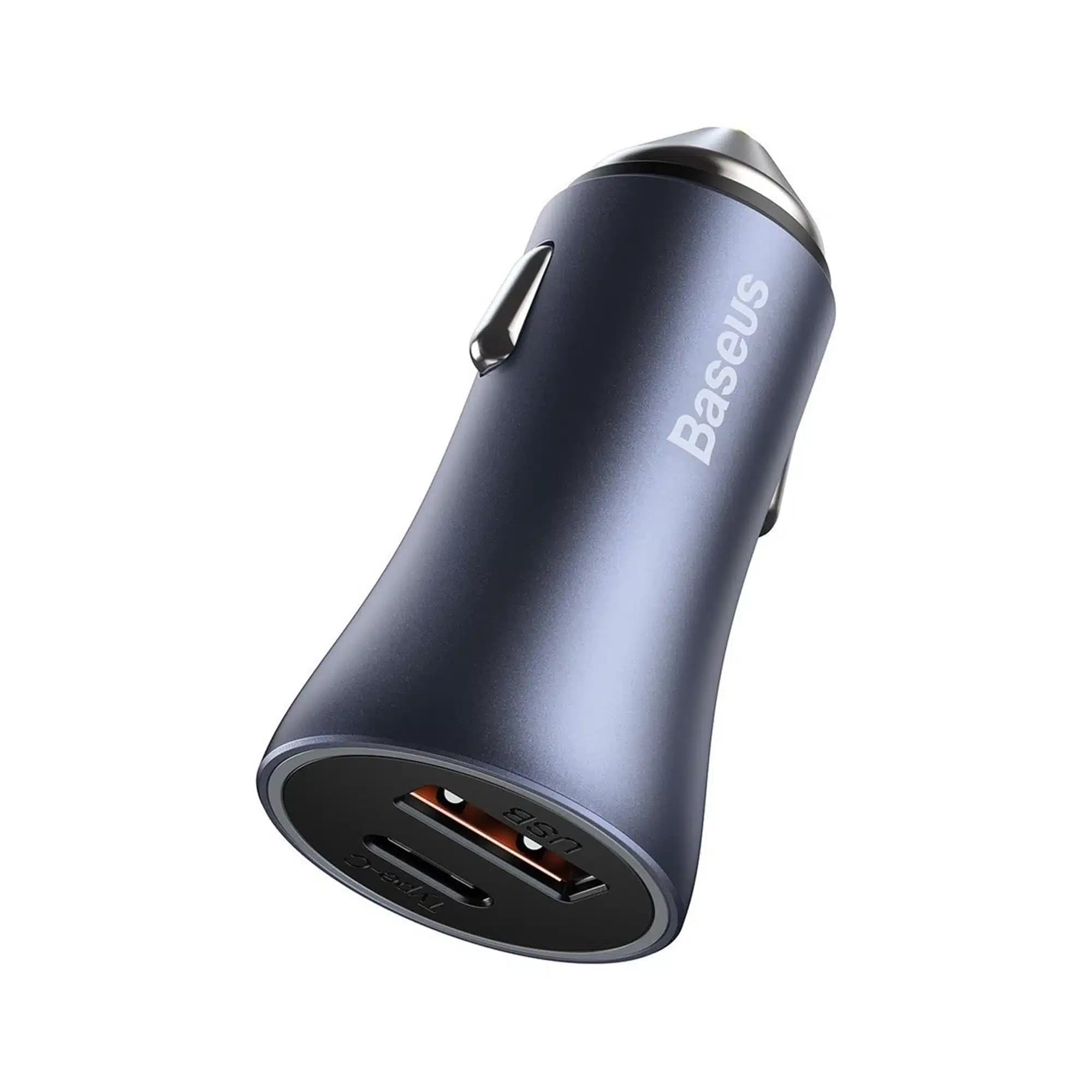 شارژر فندکی 40 وات باسئوس مدل Baseus Golden Contactor Pro U+C Car Charger — تصویر ۳