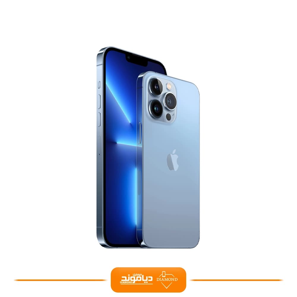گوشی موبایل اپل مدل iPhone 13 Pro Max ZAA دو سیم‌ کارت ظرفیت 256گیگابایت و رم 6گیگابایت -در حد اکتیو باتری 100(کارتن لیبل-مدل نامبر M) — تصویر ۴