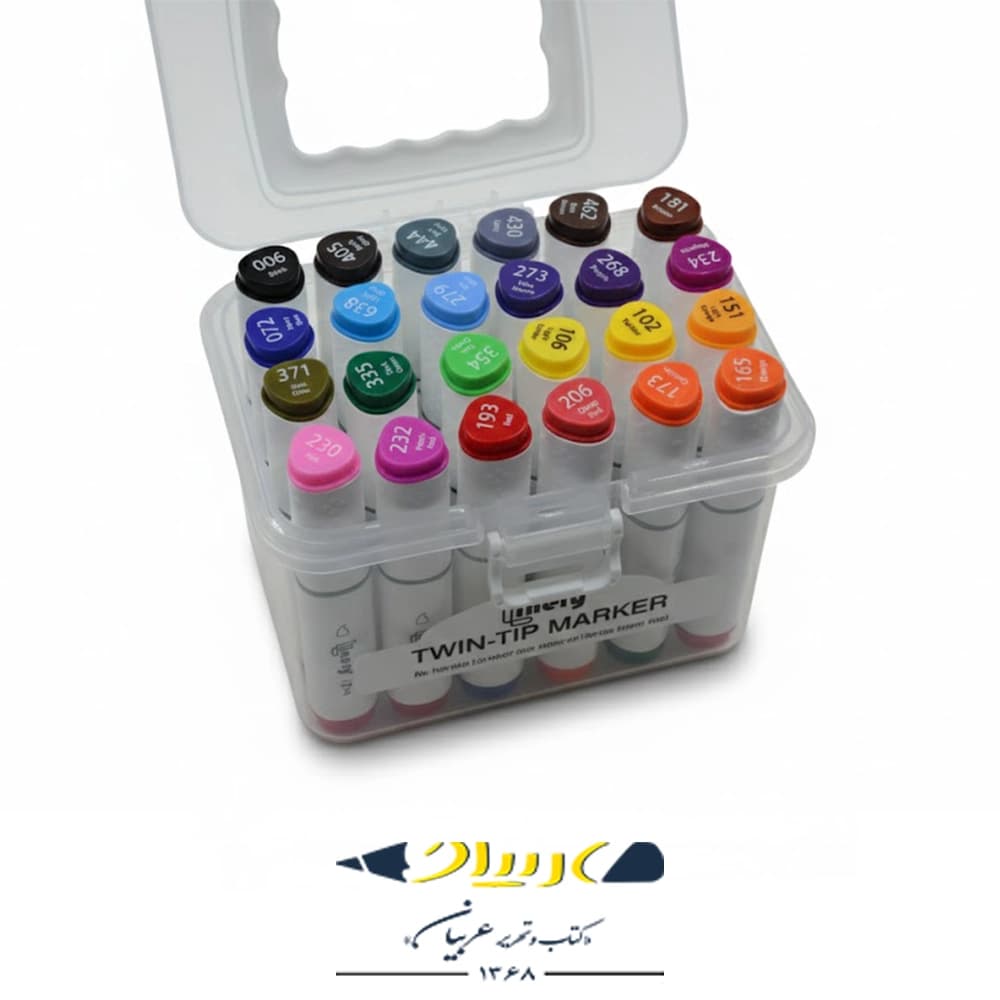 ماژیک دو سر ۲۴ رنگ لاینری – مدل ۷۰۱ — تصویر ۳