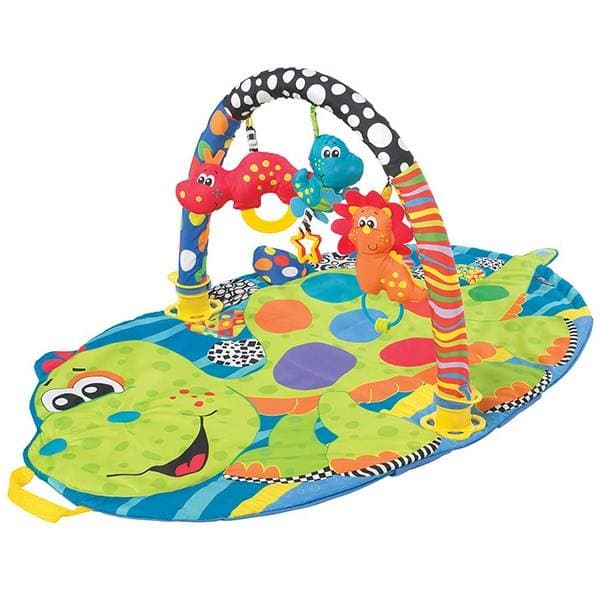 تشک بازی پلی گرو طرح لاک پشت با آویز عروسکی playgro