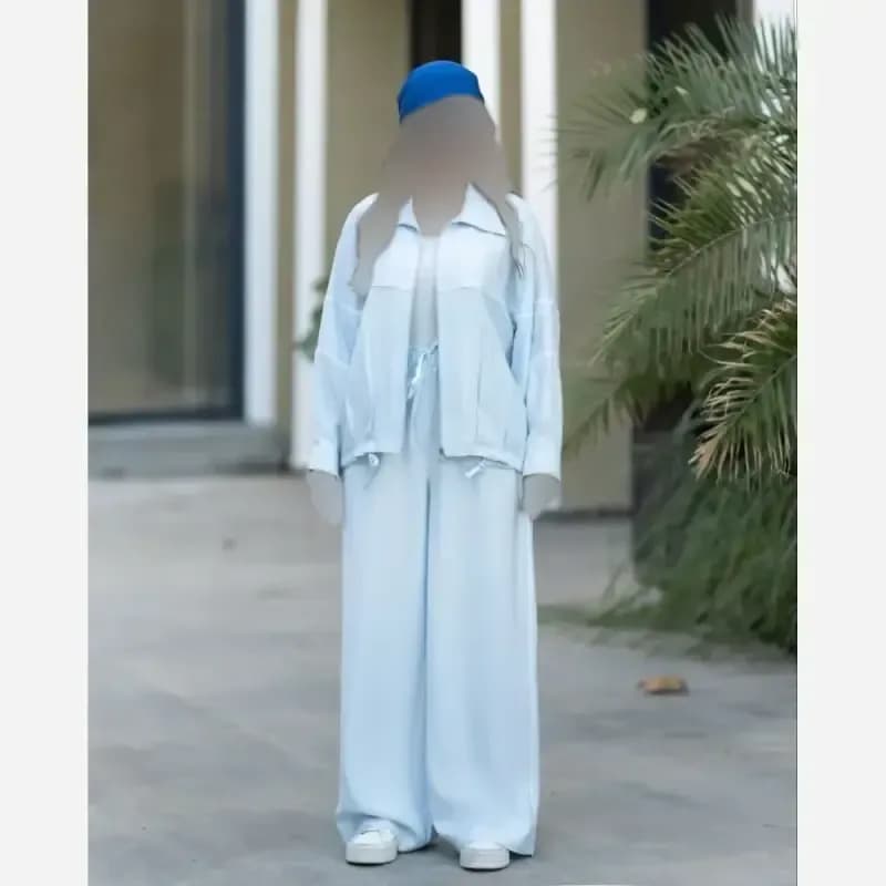 ست سویشرت و شلوار زنانه مدل تارا جنس اوشن فری سایز — تصویر ۳