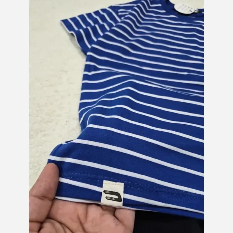 ست تیشرت و شلوارک پسرانه اسپرت کارگو کتان پنبه سایز 50 تا 60 — تصویر ۸