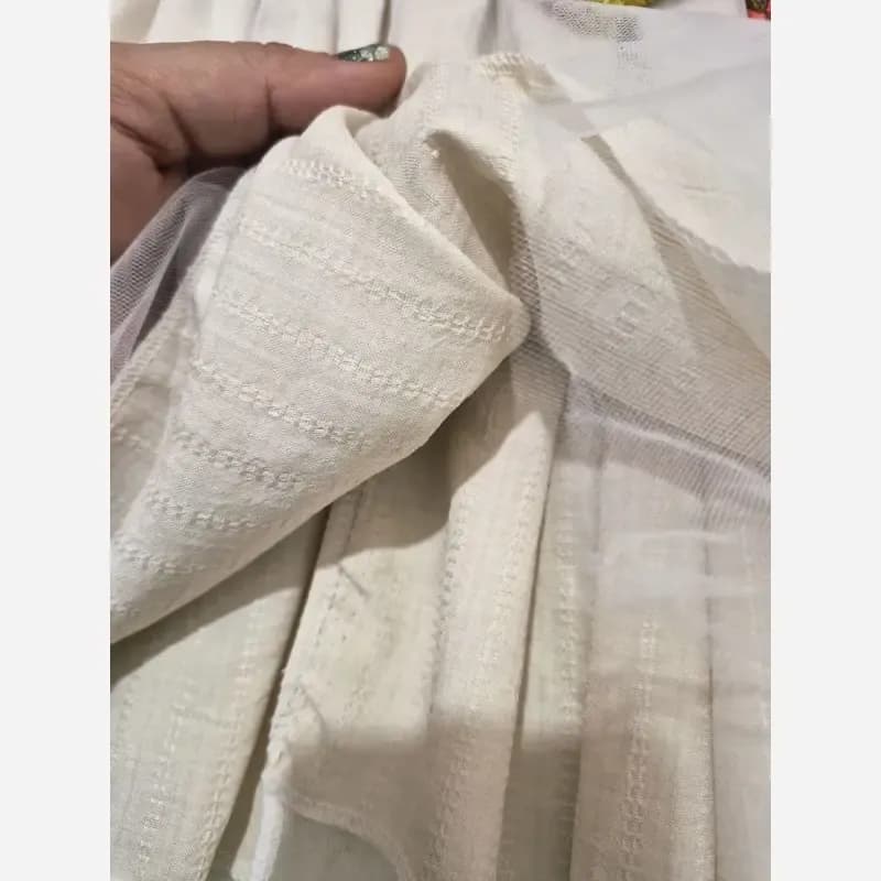سارافون دخترانه ژاکارد و تور آستردار مجلسی چندلایه سایز 1 و 2 — تصویر ۴