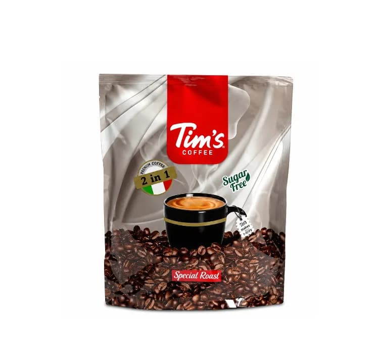 کافی میکس 2×1 رژیمی بدون قند تیمز بسته 20 عددی — تصویر ۲