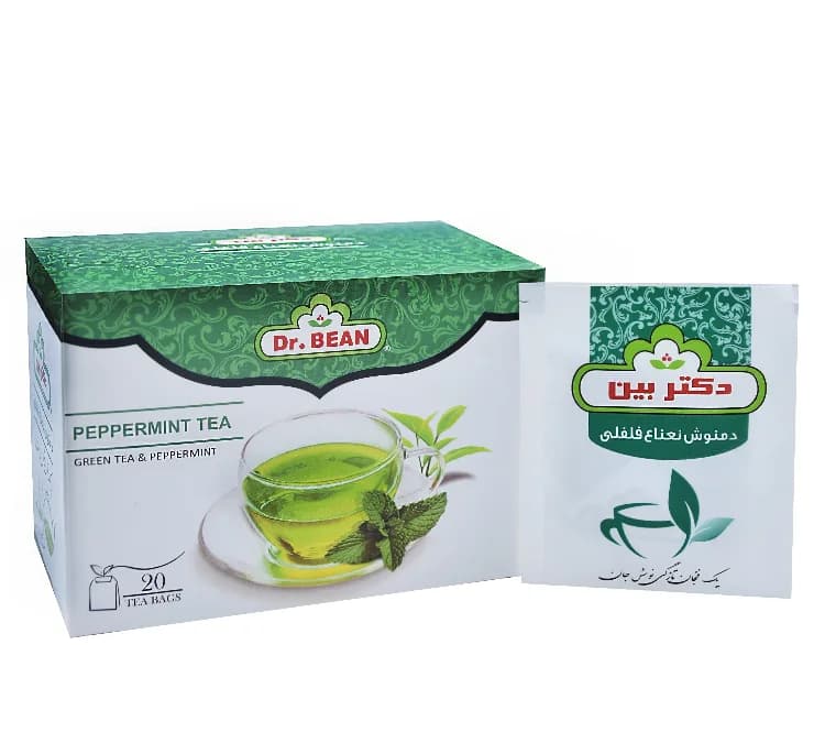 چای سبز نعناع فلفلی دکتر بین بسته 20 عددی