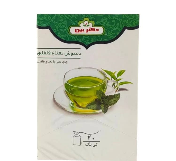 چای سبز نعناع فلفلی دکتر بین بسته 20 عددی — تصویر ۲