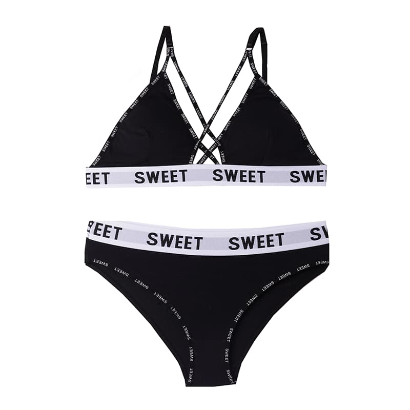 ست نیم تنه و شورت اسپرت جلو ضربدری SWEET — تصویر ۶
