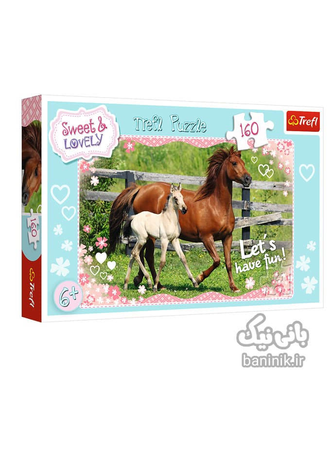 پازل 160 تکه ترفل طرح اسب های دوست داشتنی Trefl Horses Puzzle