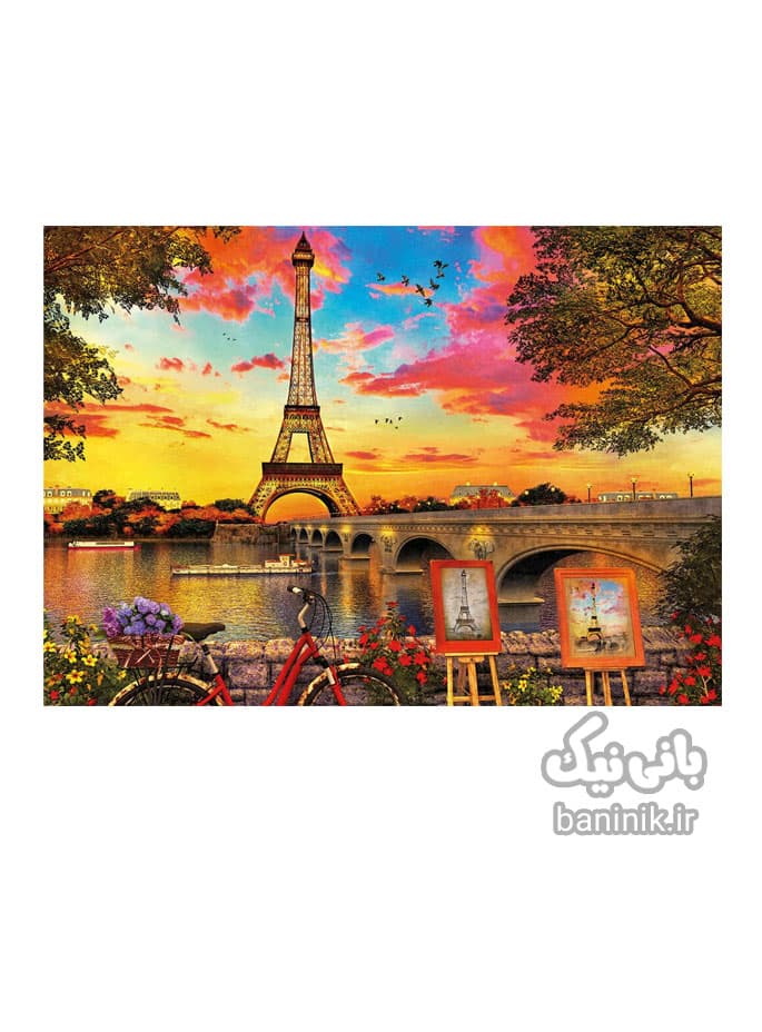 پازل 3000 تکه ادوکا طرح غروب آفتاب در پاریس Educa Puzzle — تصویر ۲