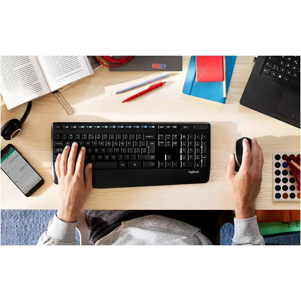 کیبورد و ماوس بی سیم لاجیتک مدل Logitech MK345 Wireless Keyboard and Mouse — تصویر ۷
